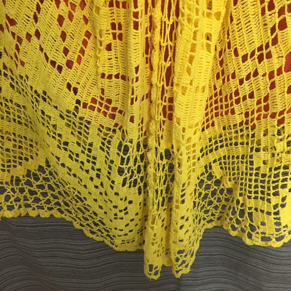 Fletcher Artworks, LLC Yellow/Orange Hi-low Skirt in size Medium - Picture 9 of 9